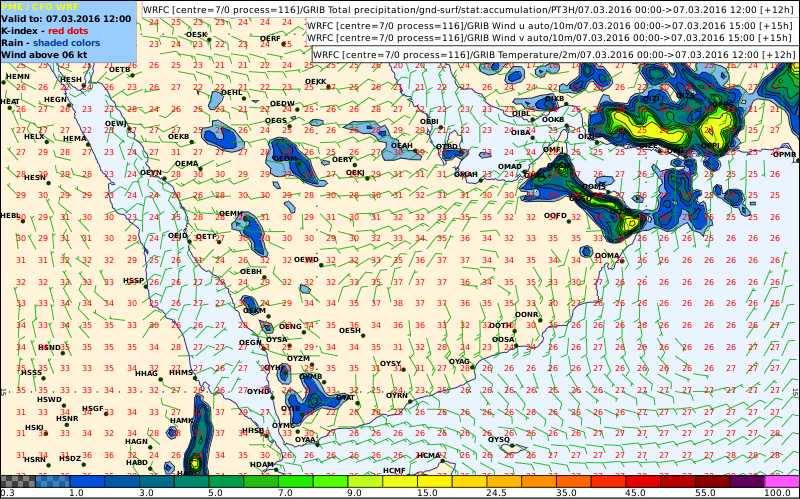 خارطة امطار1