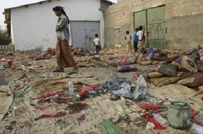 تفاصيل جديدة.. تفجير مجلس عزاء جعار بعبوة ناسفة وليس بحزام انتحاري 1 05 08 12 454435501