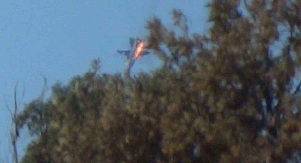 سقوط مقاتلة روسية