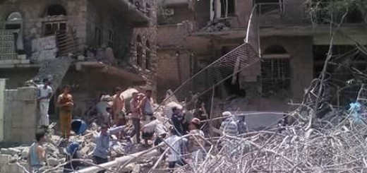 ضحايا مدنيين في قصف الطيران السعودي لمجمع سكني في مركز زراعي بصنعاء 1 قصف مجمع سكني صنعاء