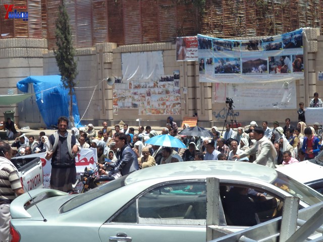 جرحى الثورة يؤدون صلاة جمعتهم الثالثة عشر في ساحة الاعتصام أمام مجلس الوزراء 18