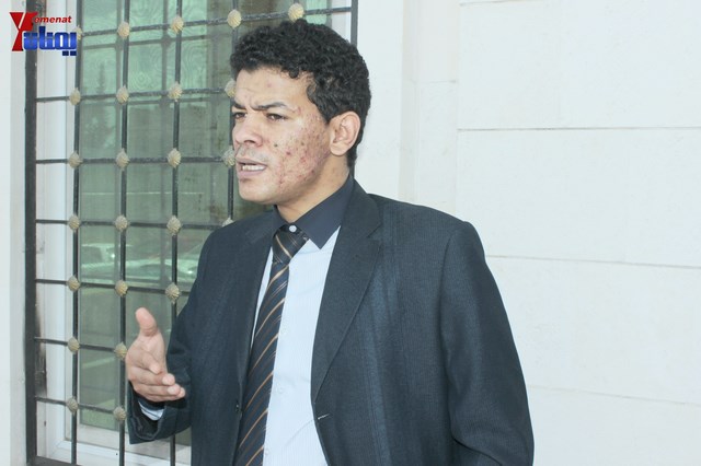 جلسة محاكمة رئيس تحرير صحيفة الأولى ومحمد العبسي في محكمة الصحافة والمطبوعات بصنعاء 84