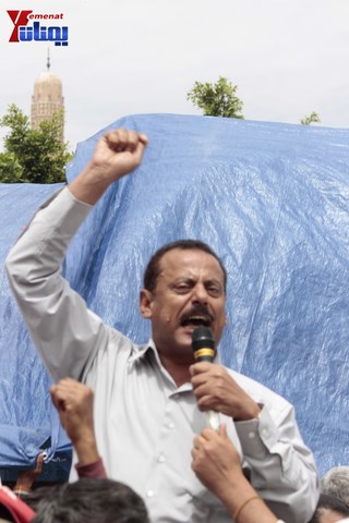 عمال وموظفي المؤسسة المحلية للمسالخ واللحوم يبداؤن بتنفيذ اعتصام مفتوح في ساحة أمانة العاصمة 75