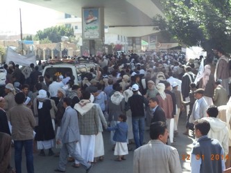 مسير حاشدة لجماعة الحوثي بصنعاء