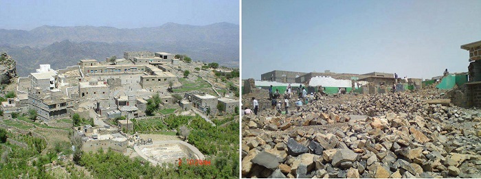 هدم مدرسة الروضة بالزاوية شمير مديرية مقبنة