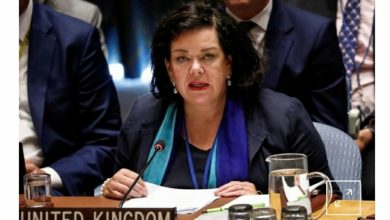 سفيرة بريطاينا لدى الامم المتحدة كارين بيرس