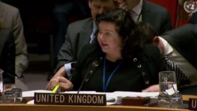 مندوبة بريطانيا في مجلس الامن1