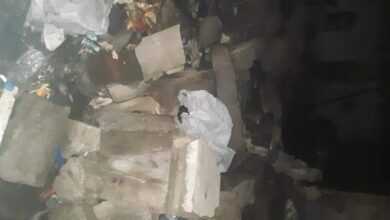 تهدم منزل بسبب اسطوانة غاز١