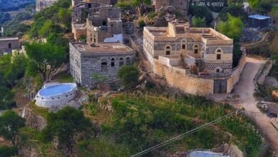 قرية الرزمة جبل الاسلاف ريمة تصوير اسامة المنتصر