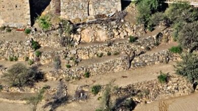 قرية في الشتاء