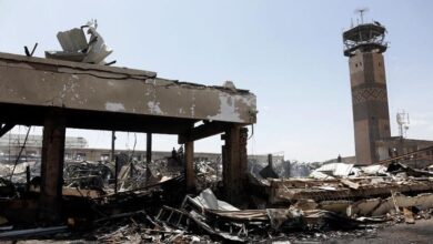 تدمير مطار صنعاء