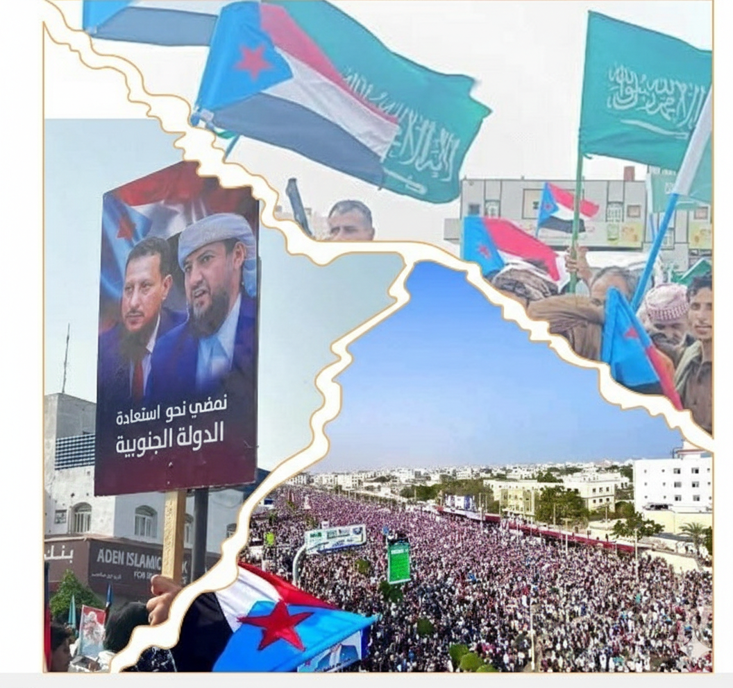 عدن.. تظاهرة حاشدة رفع فيها علم السعودية وصور المحرمي وشيخ وبيان التظاهرة يفوض الزبيدي 1 1769183506045