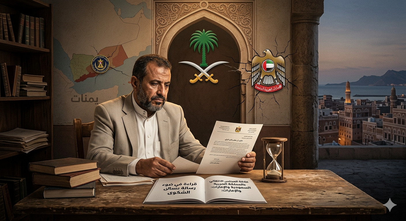 السقلدي يقرأ علاقة الانتقالي والإمارات بالسعودية في ضوء رسالة الشكوى الموجهة لمجلس الأمن 1 1776044773775