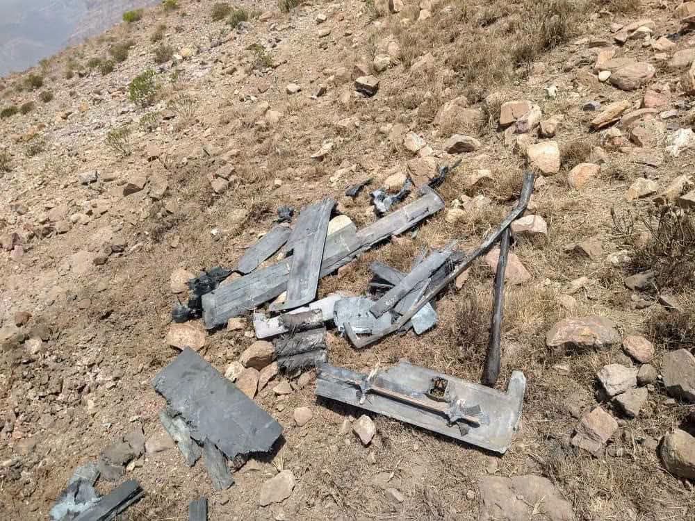 إسقاط مسيرة غرب محافظة لحج 1 FB IMG 1785346338819