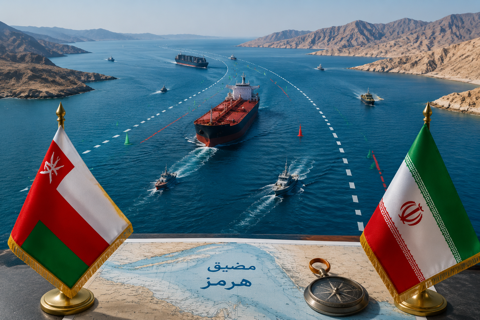 بيان مشترك: عُمان وإيران تبحثان إنشاء ممر ملاحي مؤقت عبر مضيق هرمز 1 772